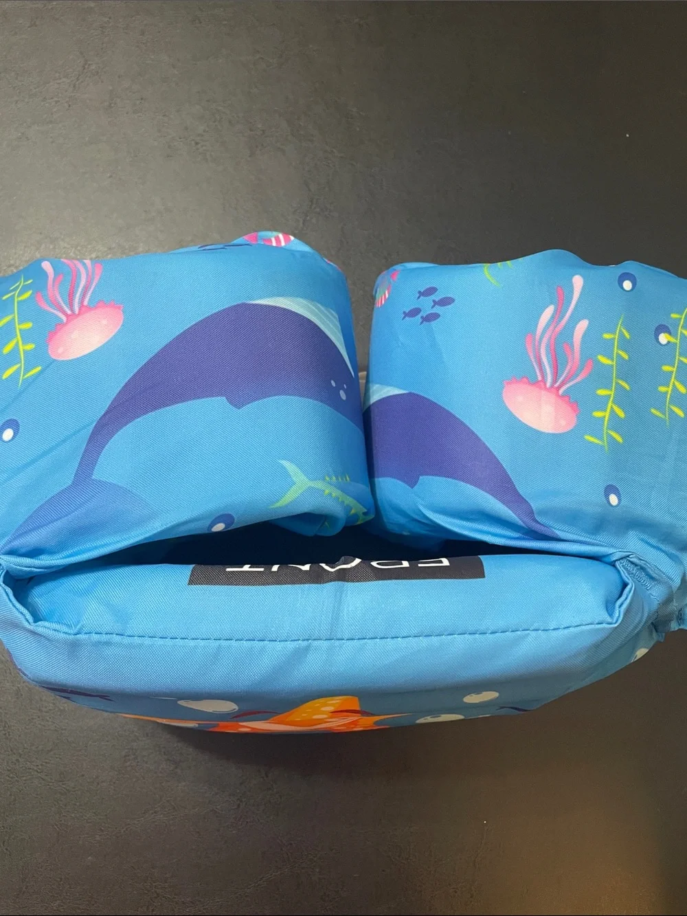 Blue Kids Swim Vest w Sea Life Print Like New  20 to 50 lbs. Ricoco unisex